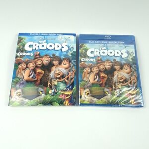 The Croods (Blu-ray/DVD, 2013, 2-Disc Set, Includes Digital Copy) W/ SLIPCOVER